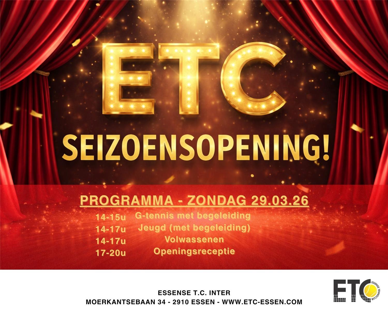 Opening seizoen 2026